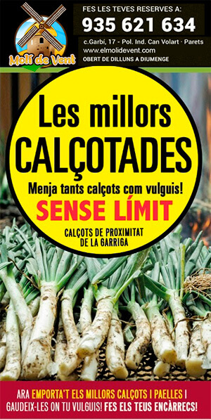 Menú Calçots Vallés Oriental